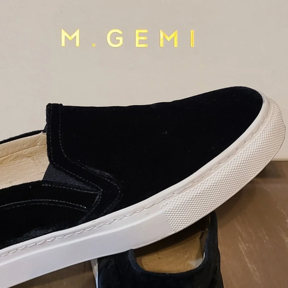 M. Gemi velvet slip-on sneakers - Picture 2 of 8